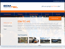 Tablet Screenshot of edm-tec.de